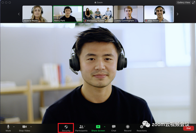 zoom会议中安全选项有哪些